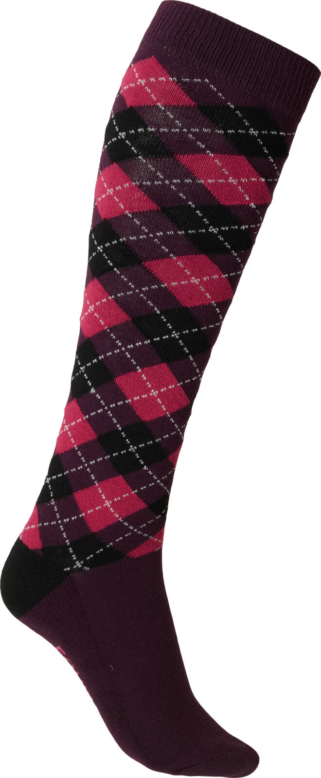 Equipage Lax Ridestrømper - Purple Pennant