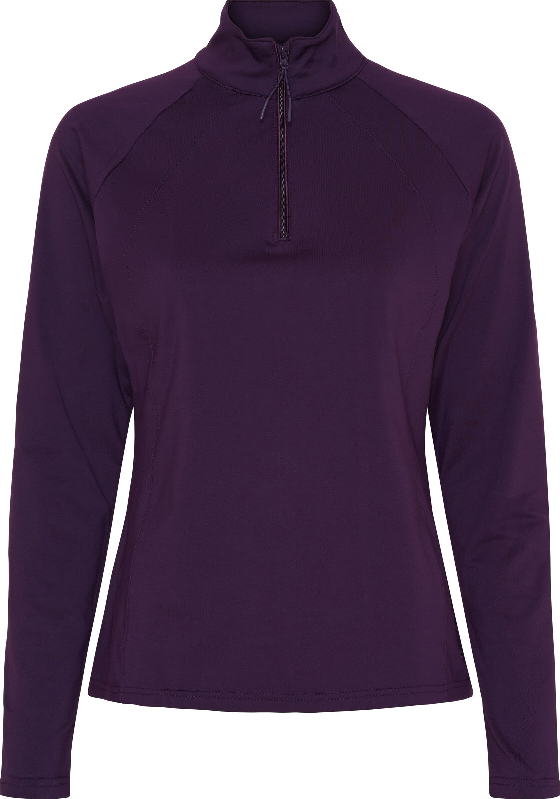 Equipage Redmond langærmet trøje, half zip - Purple Pennant