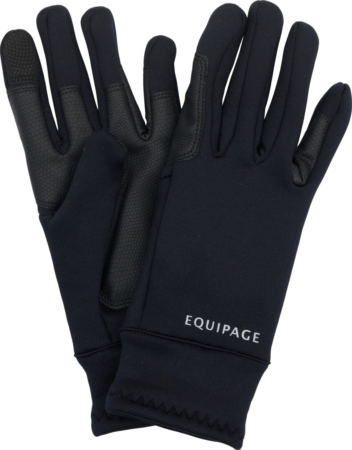 Equipage Woodlands Vinterridehandsker - Sort