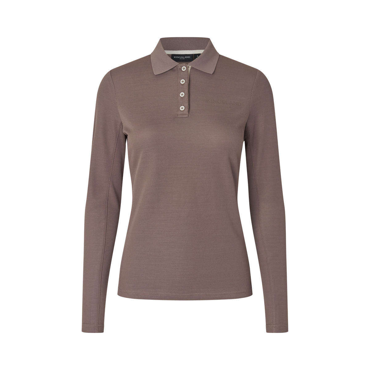 KLAmy Langærmet Polo - Brown Iron