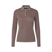 KLAmy Langærmet Polo - Brown Iron