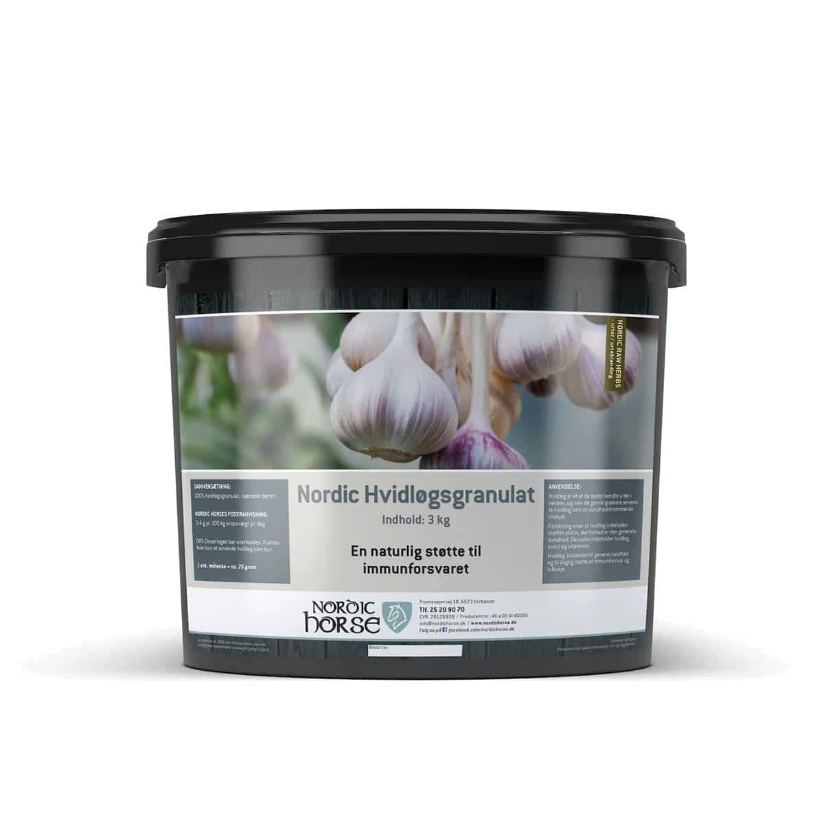 NORDIC HORSE Hvidløgsgranulat. 3kg