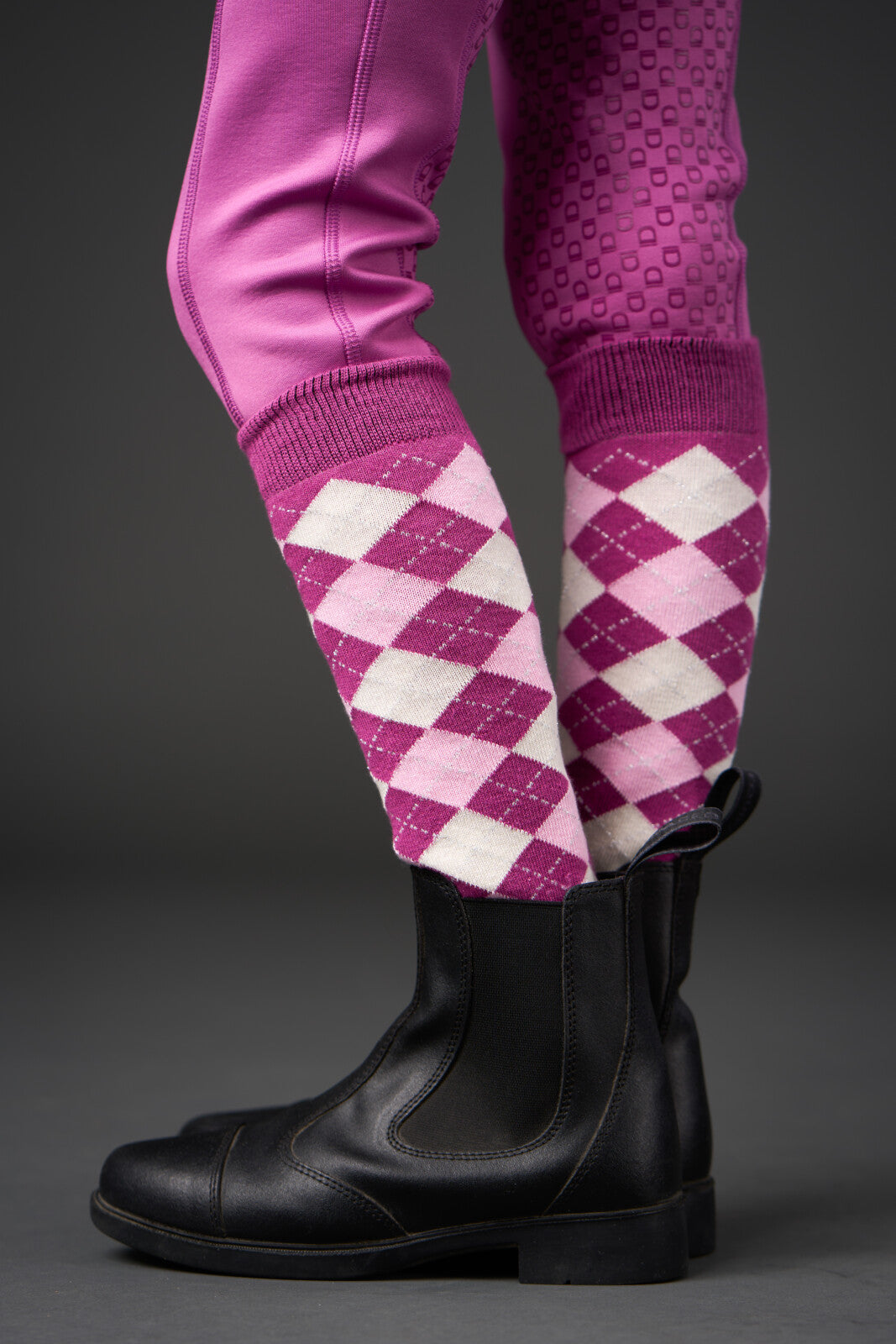 Equipage Lax ridestrømper - Radiant Orchid