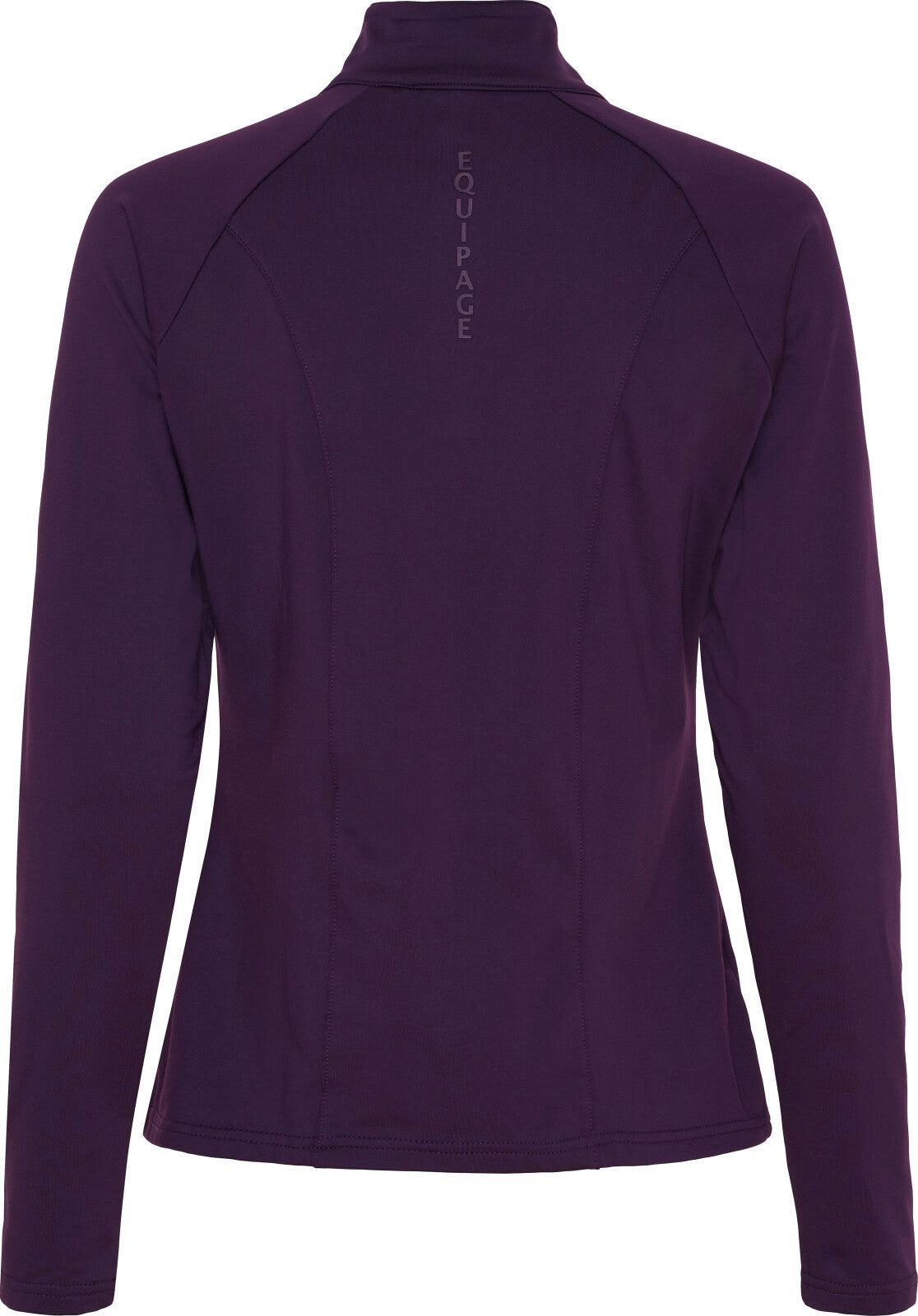Equipage Redmond langærmet trøje, half zip - Purple Pennant