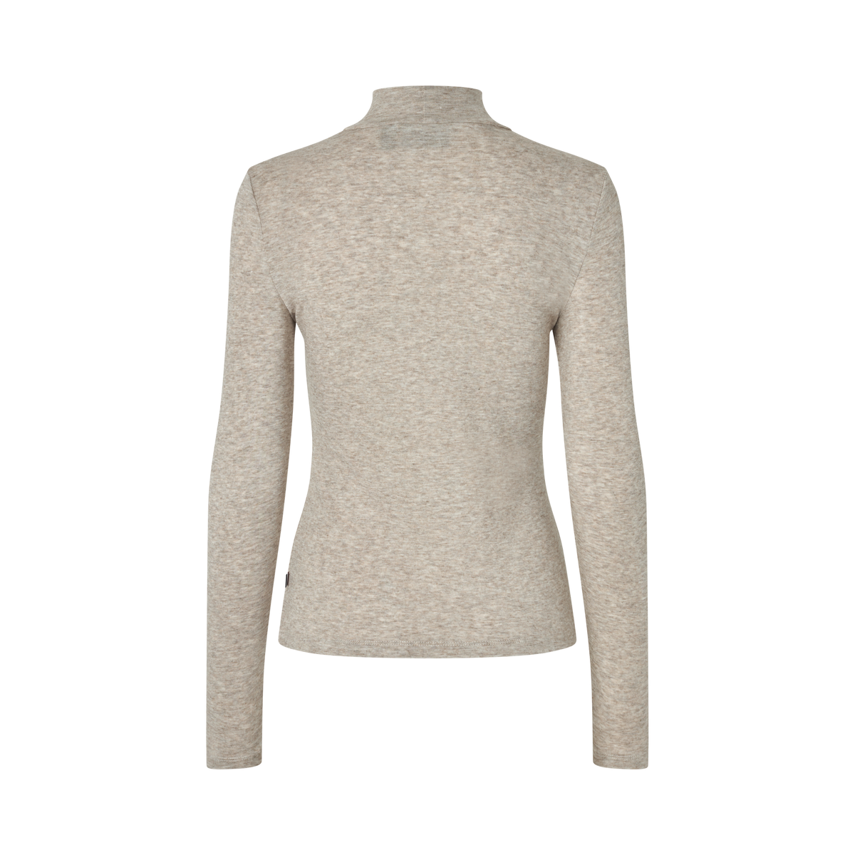 KLAbigail Turtleneck Striktrøje - Beige Melange