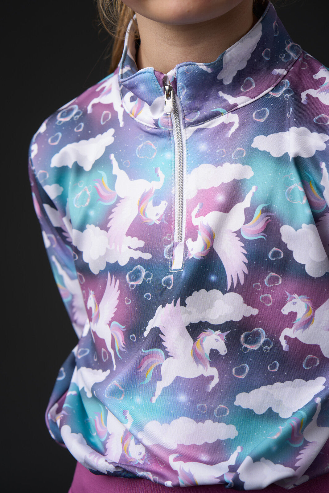 Equipage Topeka half zip-trøje til børn - Majolica Blue
