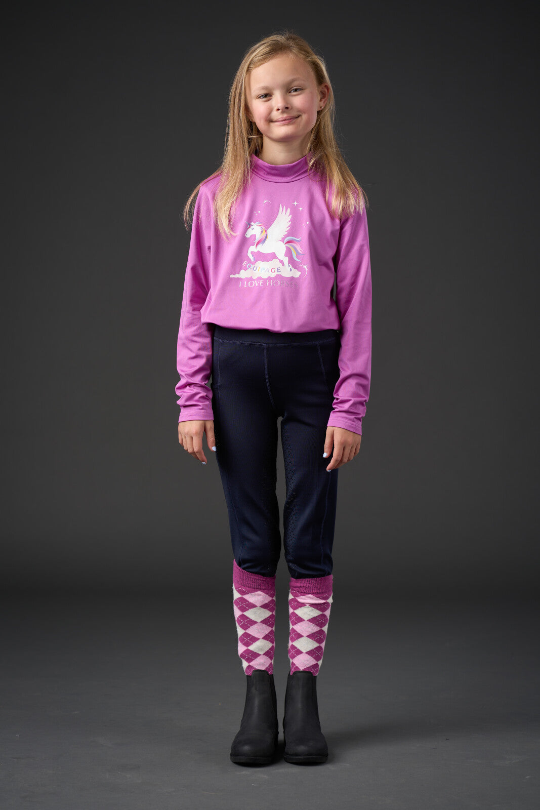 Equipage Napa Langærmet Trøje til børn - Radiant Orchid