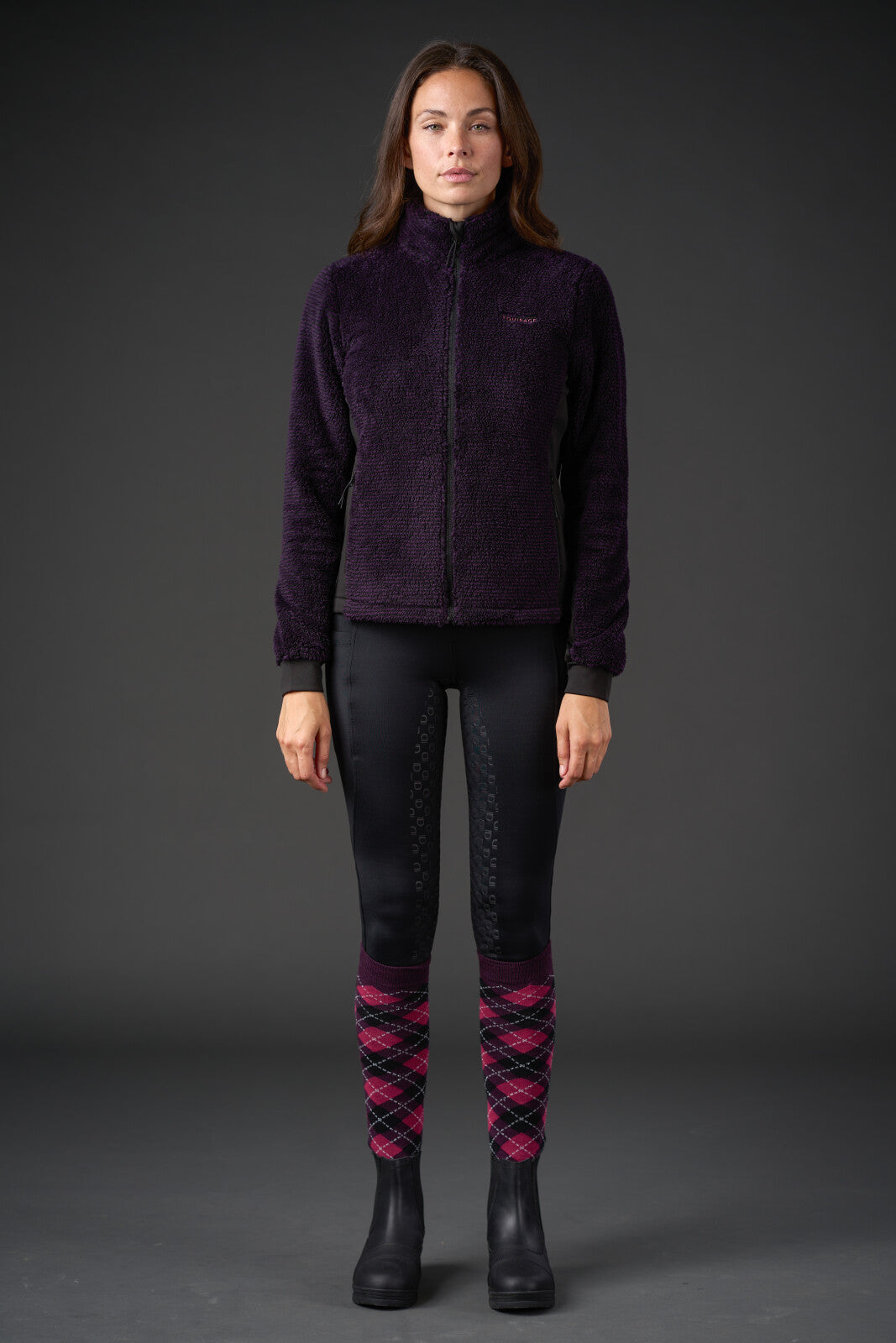 Equipage Nevada Cardigan - Purple Pennant