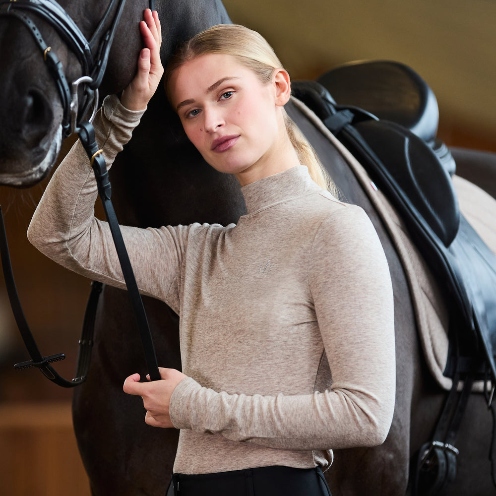 Kingsland Abigail Turtleneck Striktrøje til Dame - Black