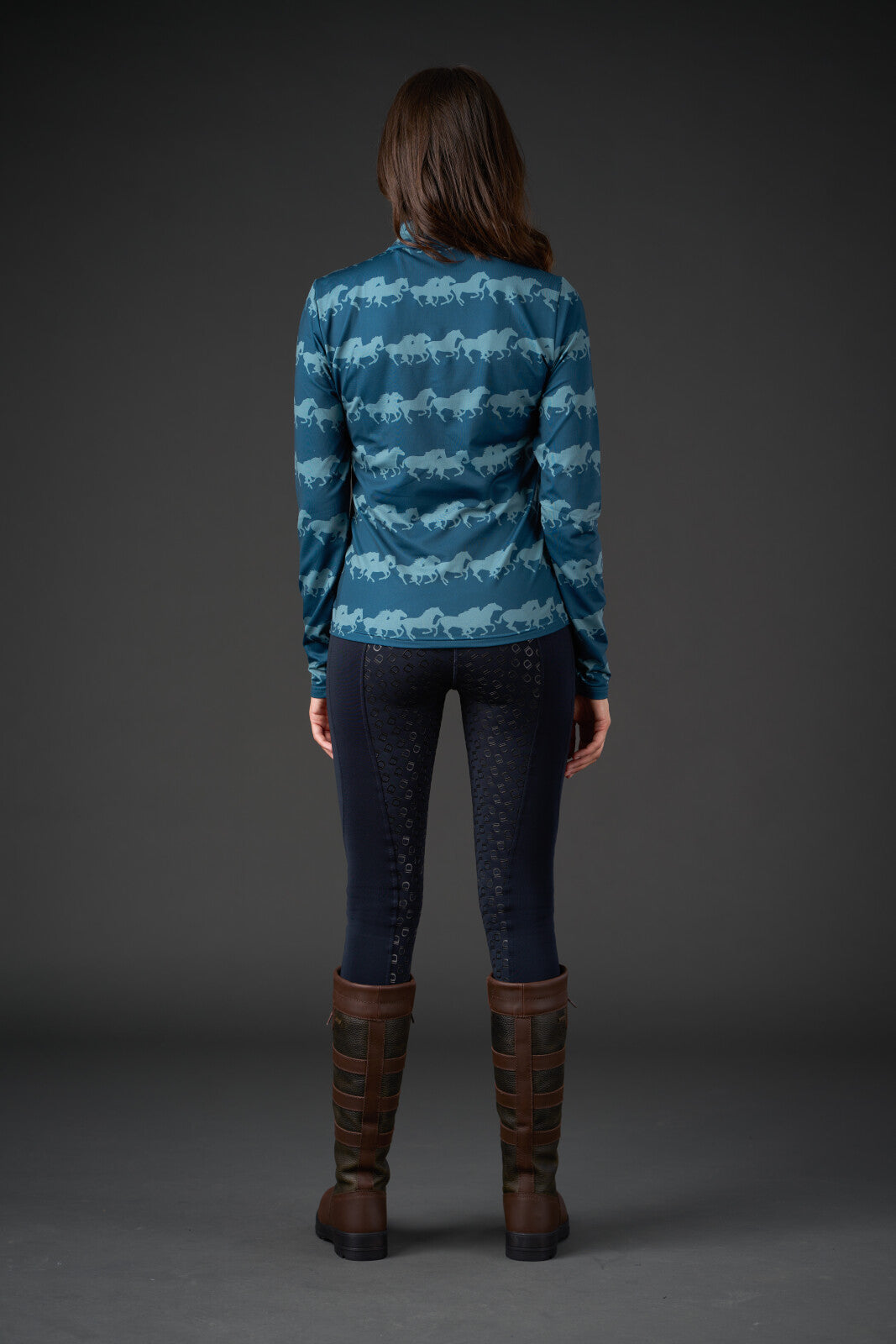 Equipage Montana Langærmet Trøje, Half Zip - Majolica Blue