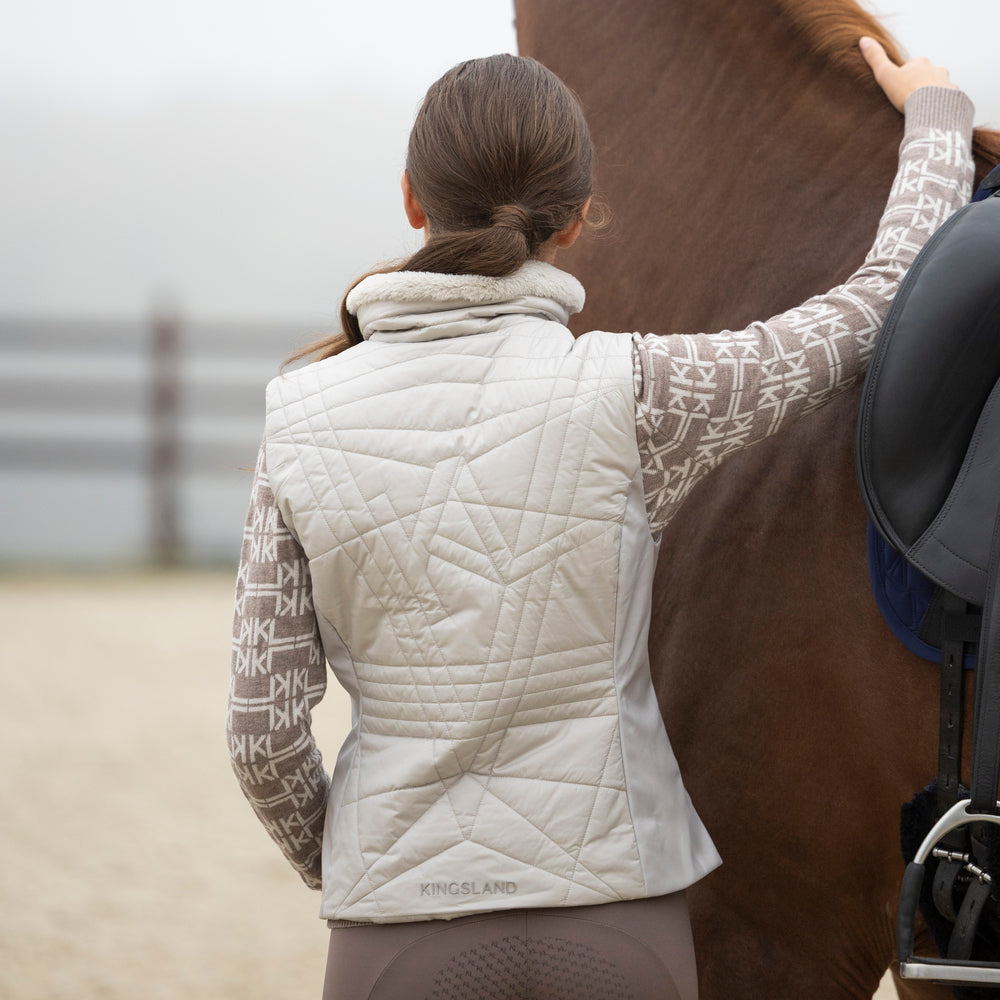 KLAlba Quilted Ridevest - Evening Blue