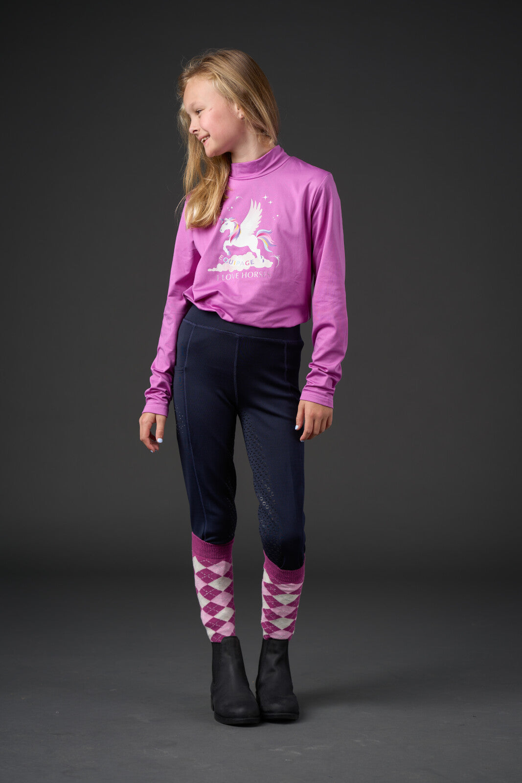 Equipage Napa Langærmet Trøje til børn - Radiant Orchid