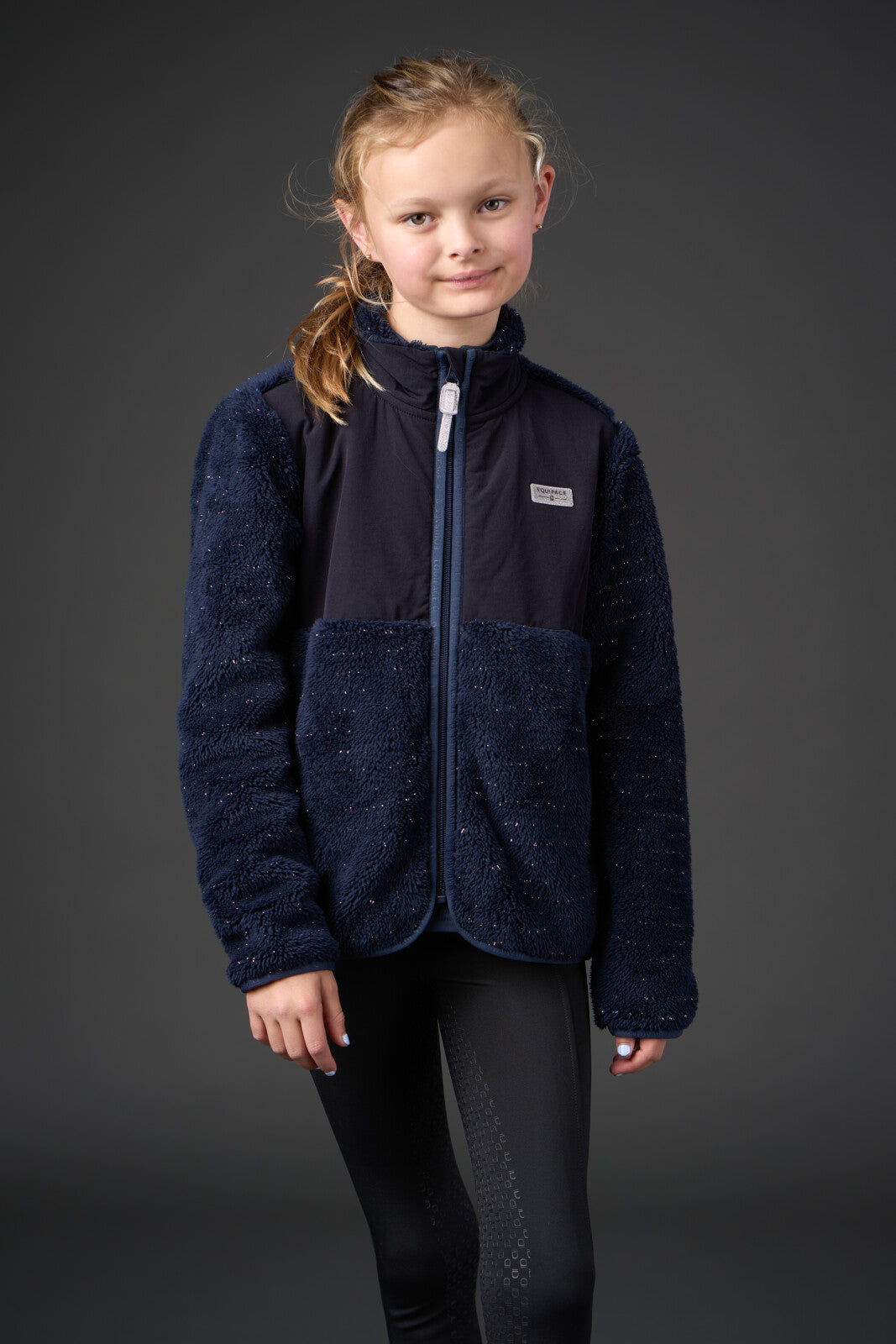 Equipage Odessa fleecejakke til børn - Navy