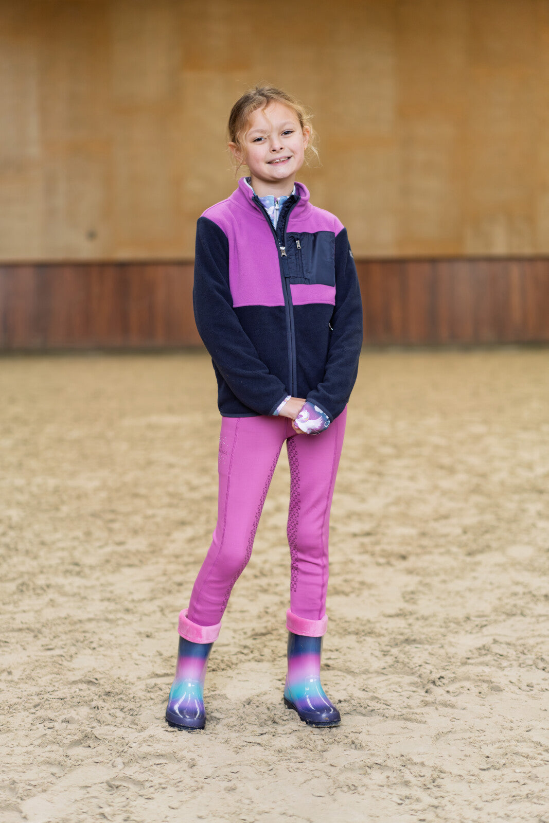 Equipage Burbank gummistøvler til børn - Radiant Orchid
