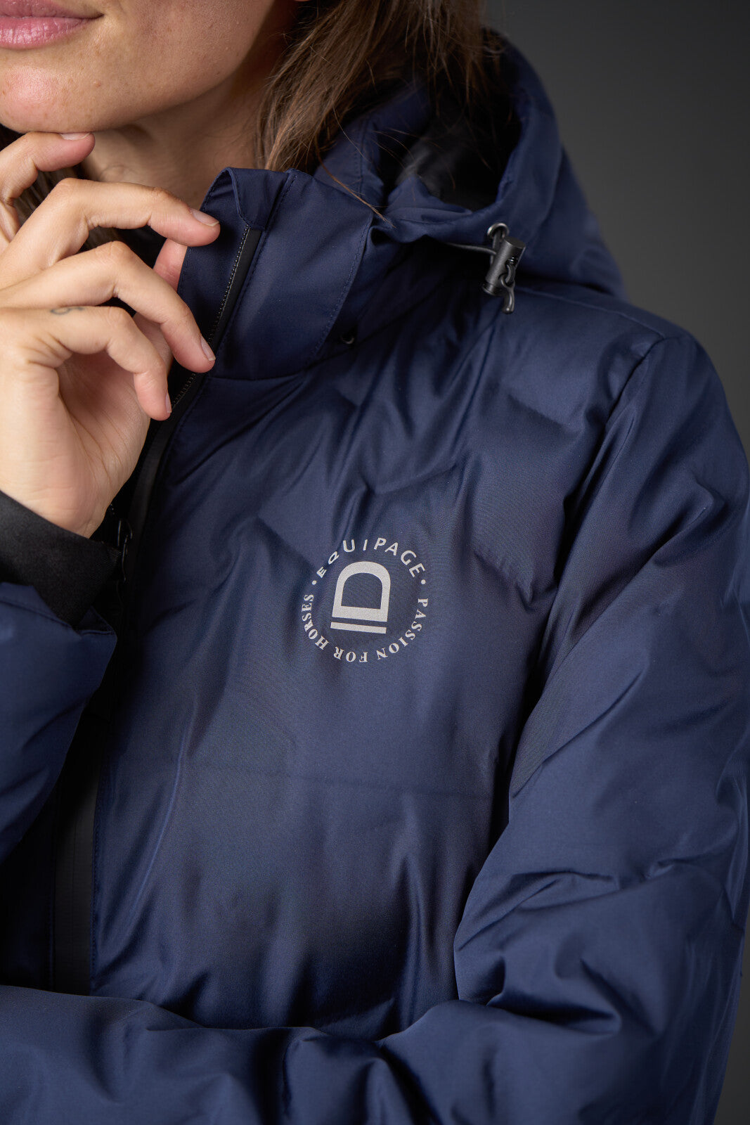 Equipage Valeska Vinterridejakke - Navy