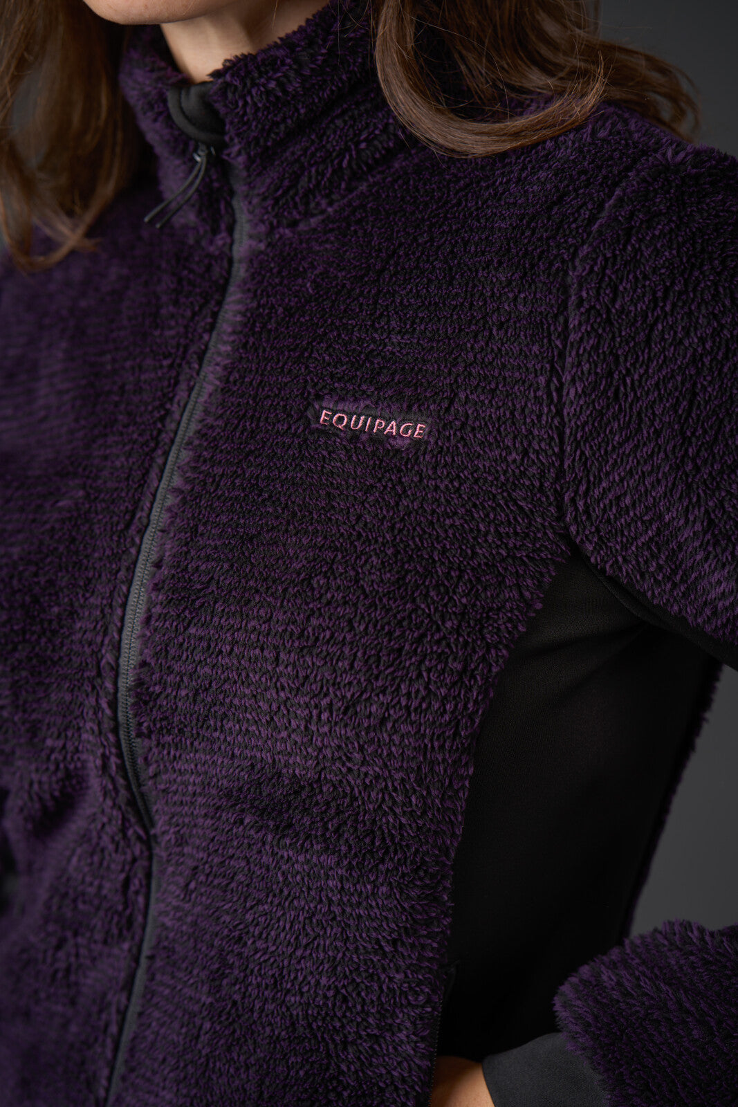 Equipage Nevada Cardigan - Purple Pennant