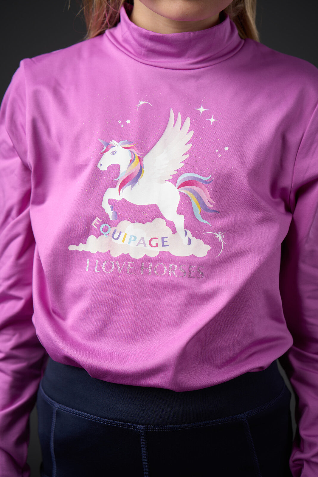 Equipage Napa Langærmet Trøje til børn - Radiant Orchid