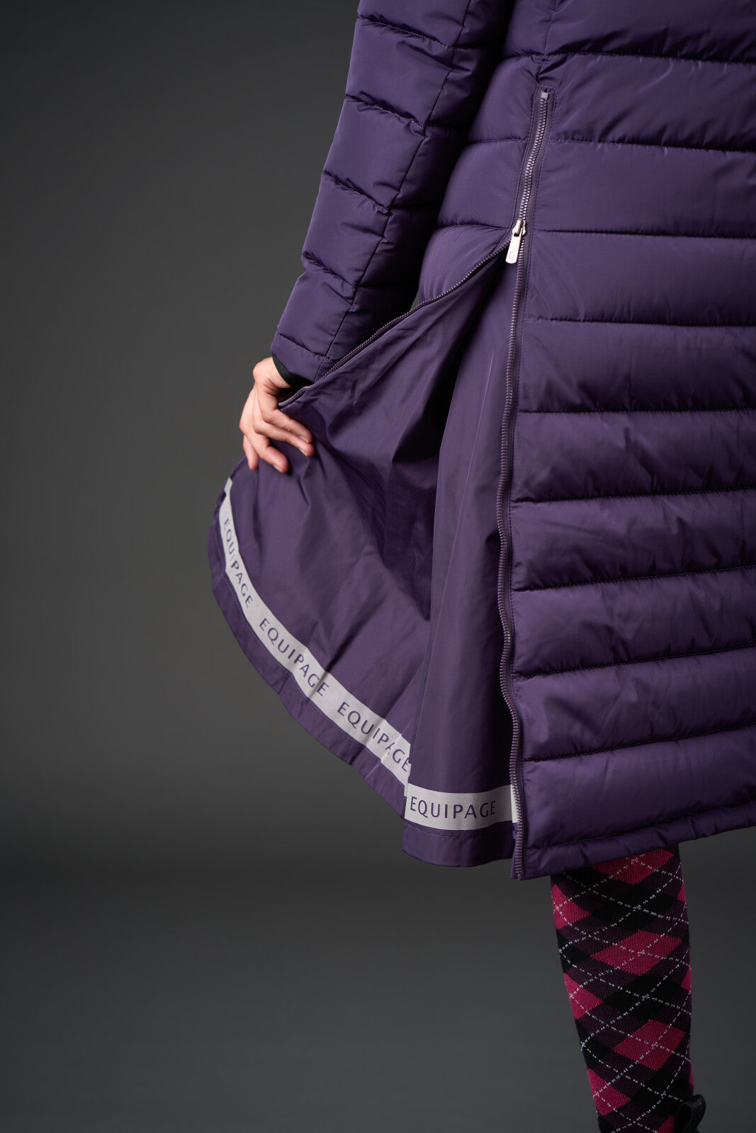 Equipage Candice 2.0 Lang Ridejakke - Purple Pennant