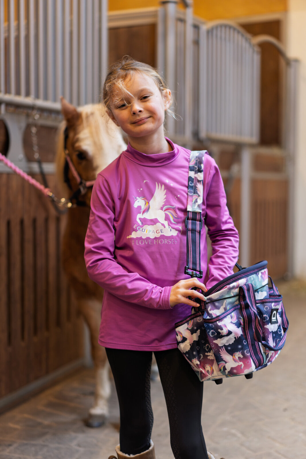 Equipage Napa Langærmet Trøje til børn - Radiant Orchid