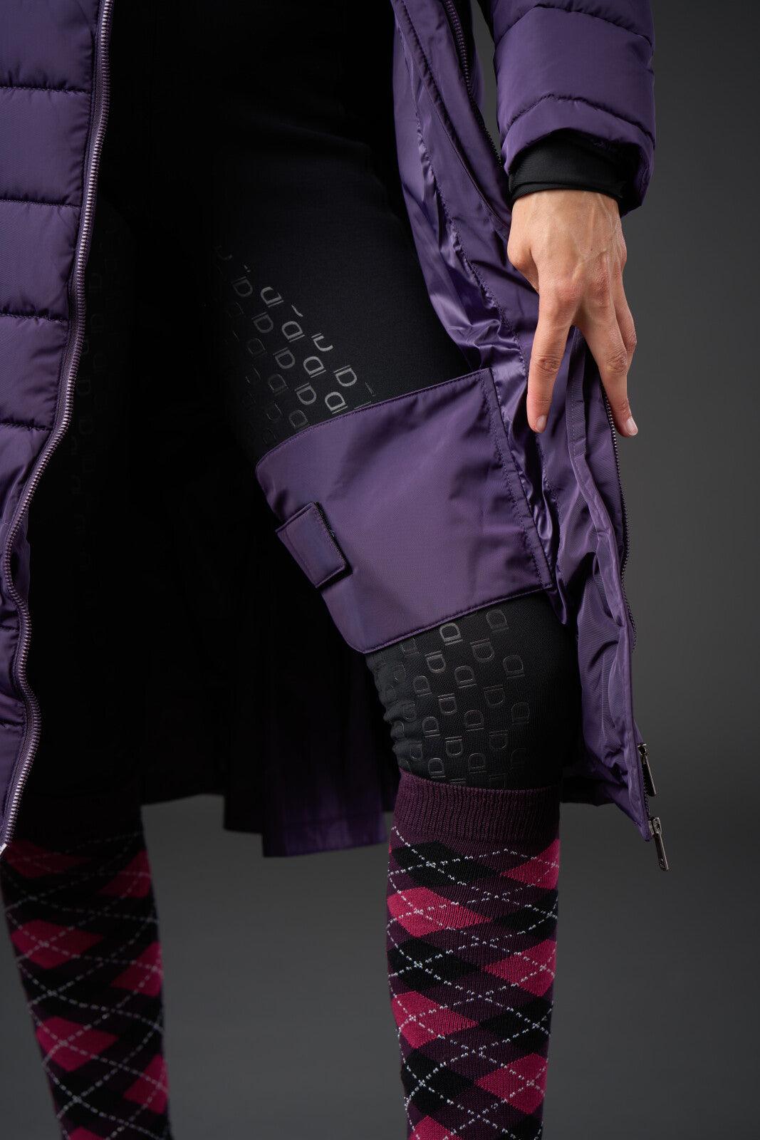 Equipage Candice 2.0 Lang Ridejakke - Purple Pennant