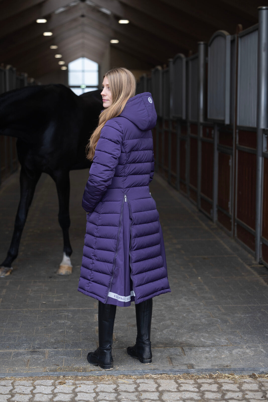 Equipage Candice 2.0 Lang Ridejakke - Purple Pennant