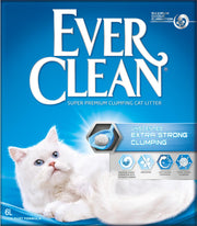 EVER CLEAN Extra Strength kattegrus. Duftfri. 6L