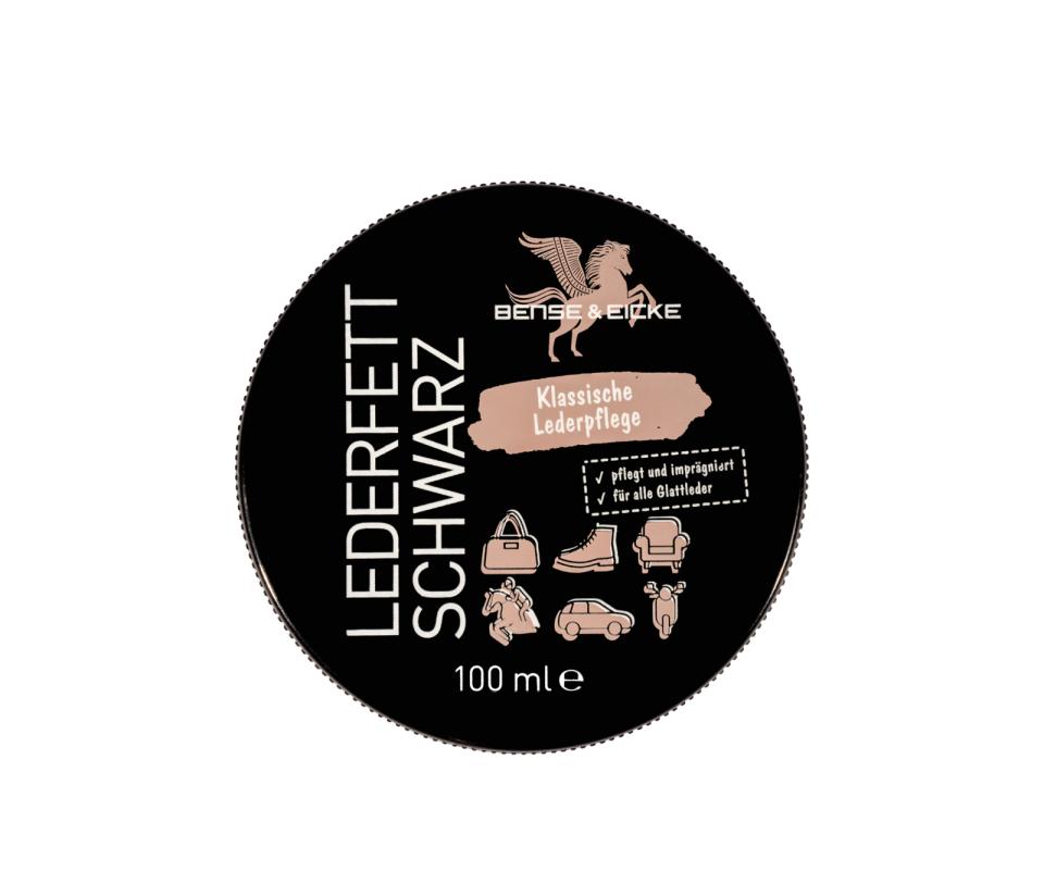 Bense & Eicke Sort Læderfedt - 100 ml