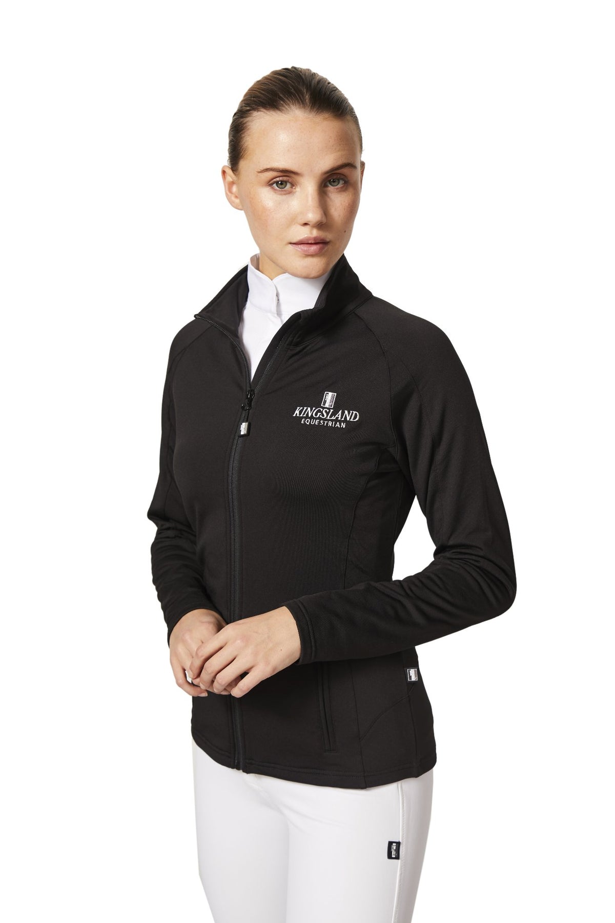 Kingsland Classic Fleece Jakke, Dame. Sort