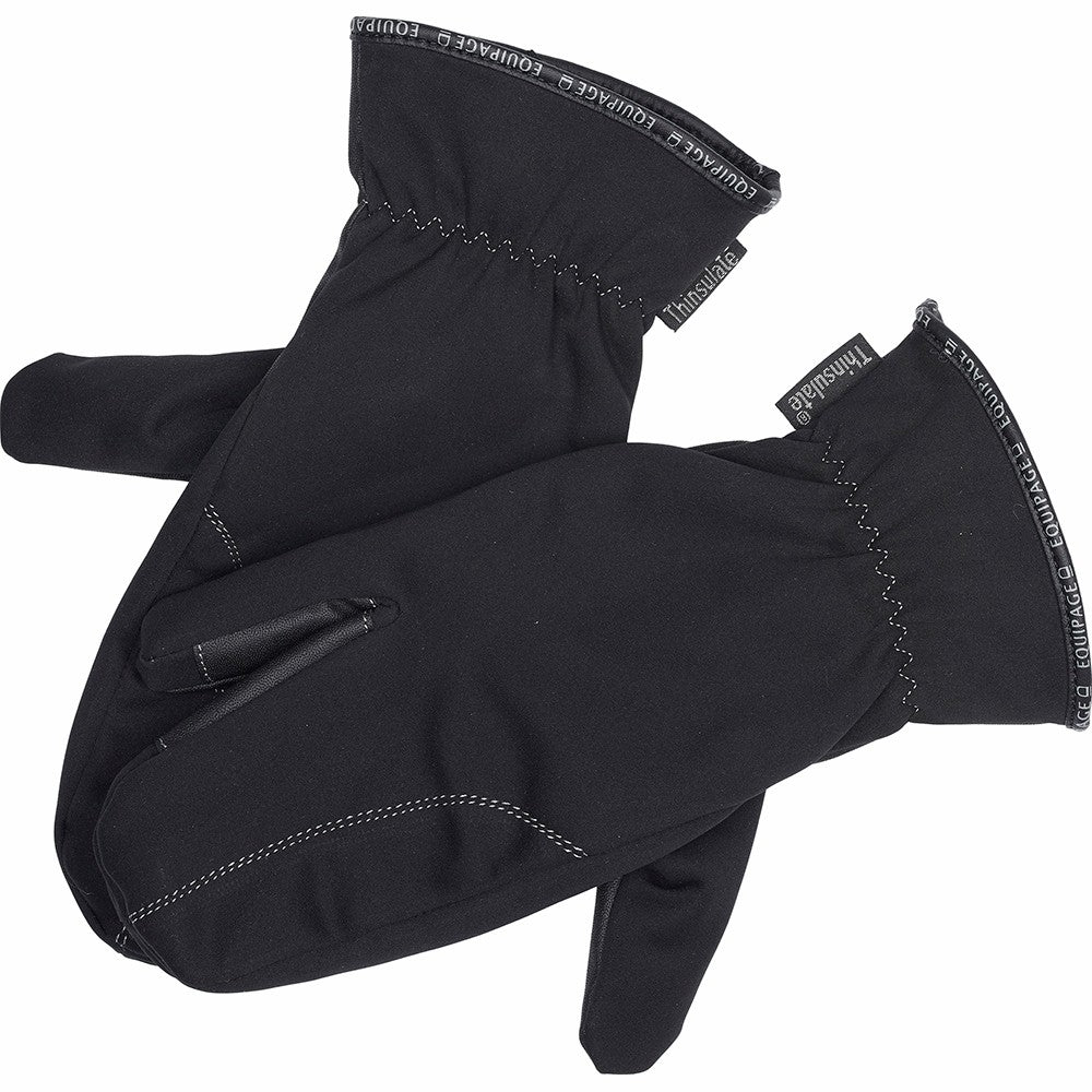 EQUIPAGE Colt trefinger handske sort