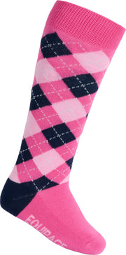 EQUIPAGE LAX Ridestrømper.  Pink Mist