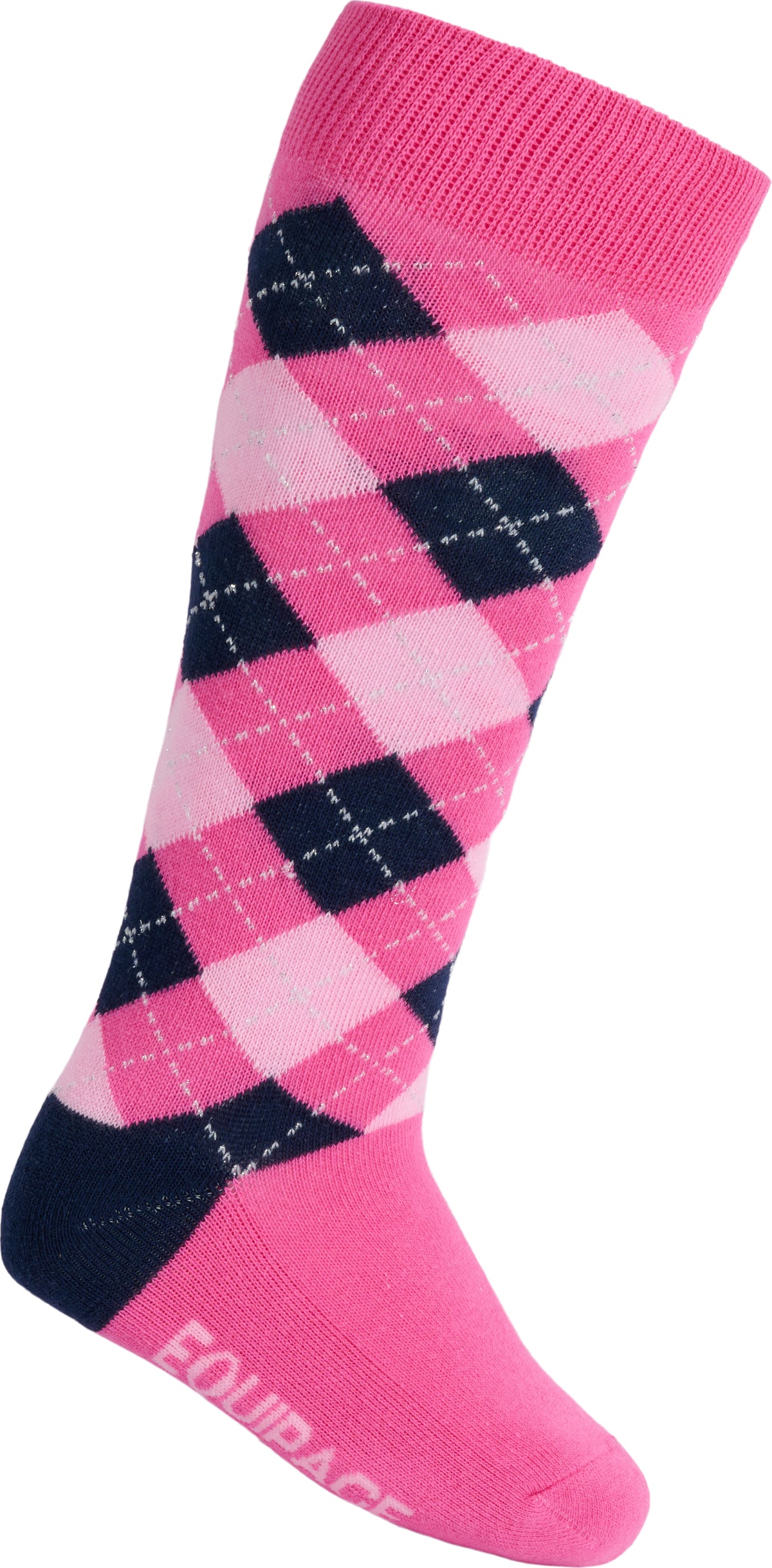 EQUIPAGE LAX Ridestrømper.  Pink Mist