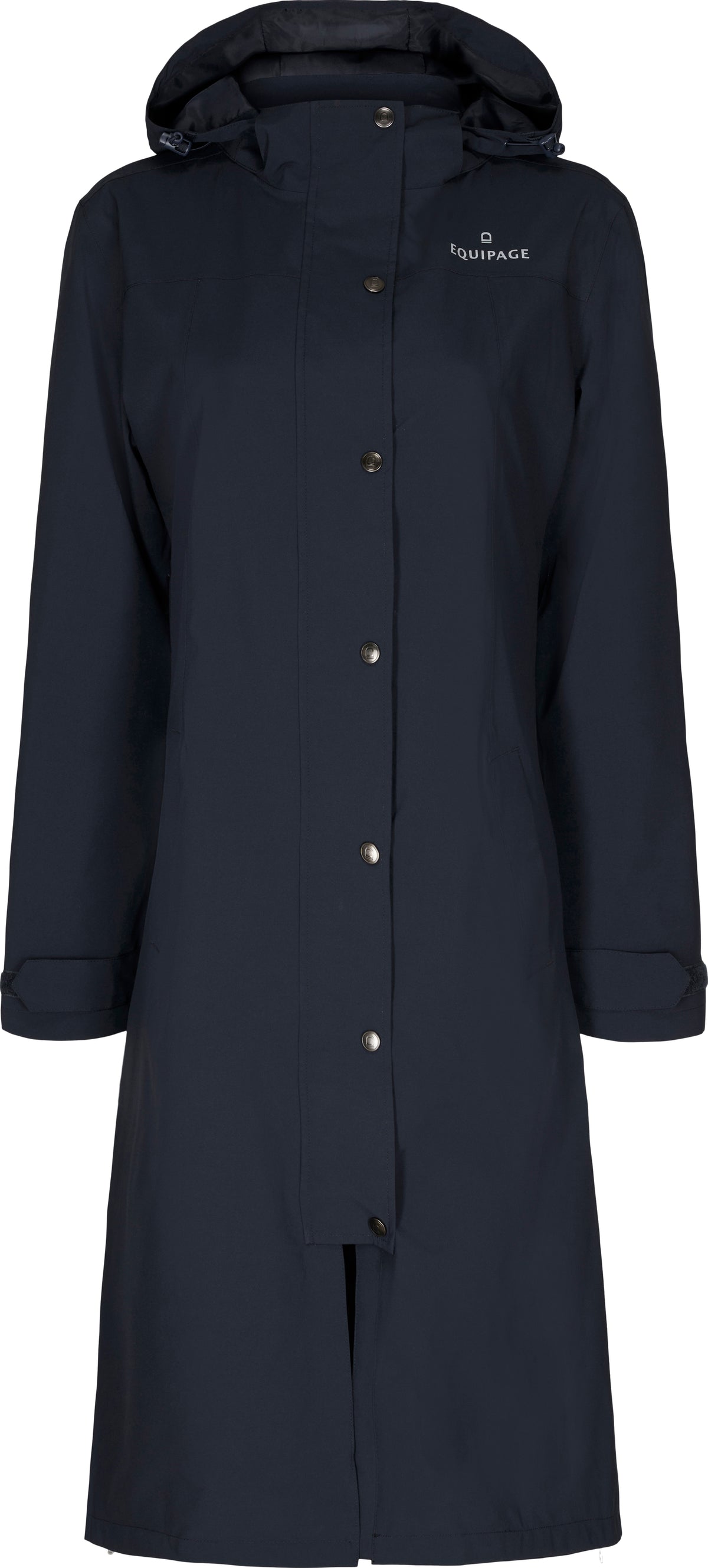 EQUIPAGE HEAVEN Lang regnfrakke. Navy