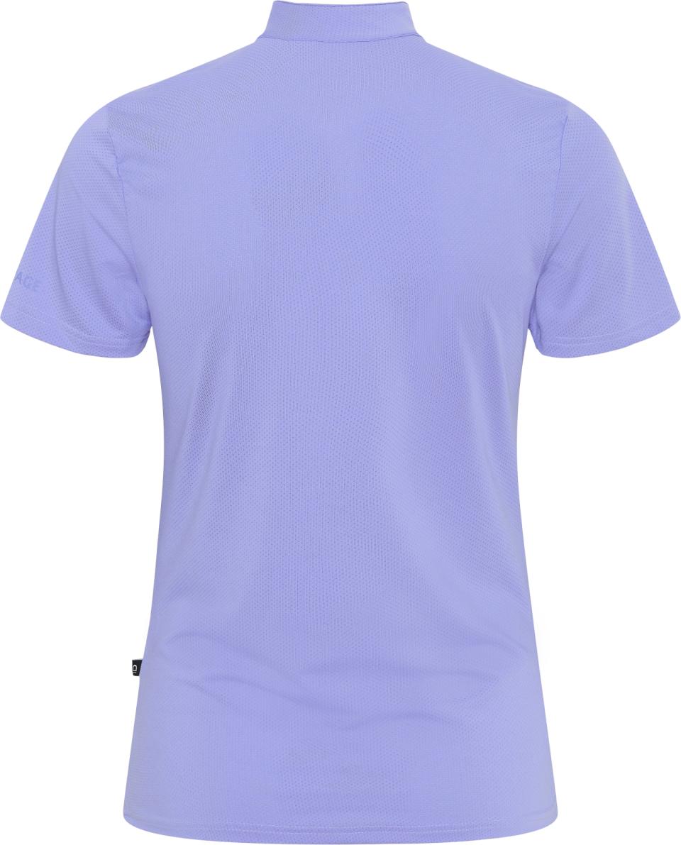 EQUIPAGE HASTY T-shirt med ½ lynlås. Jacaranda Blue