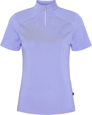 EQUIPAGE HASTY T-shirt med ½ lynlås. Jacaranda Blue