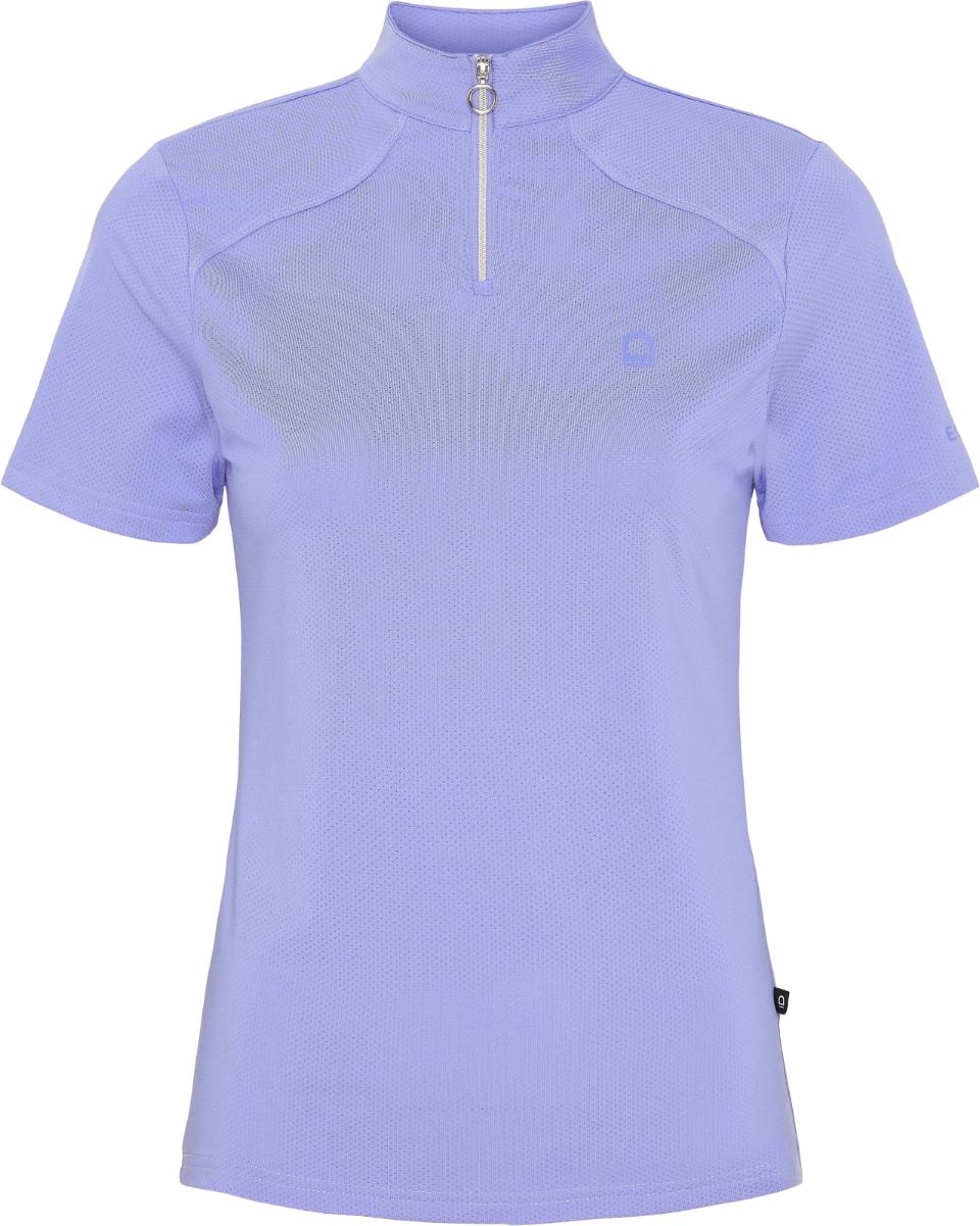EQUIPAGE HASTY T-shirt med ½ lynlås. Jacaranda Blue