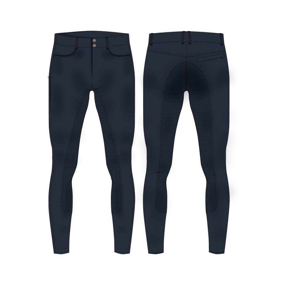 EQUIPAGE BOYS HURT Ridebukser til drenge. Navy. Med fullgrip