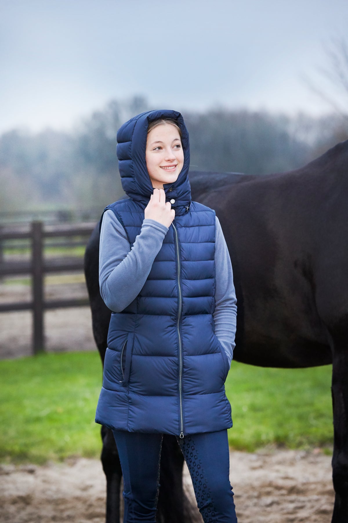 EQUIPAGE JILL Lang dynevest. Navy