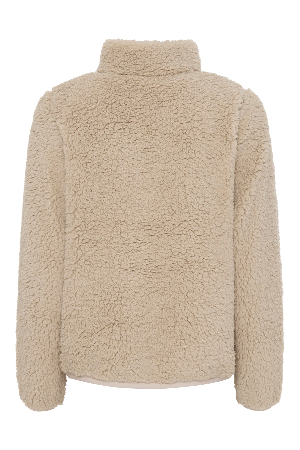 EQUIPAGE JOELLE Teddy fleecetrøje. Beige