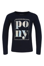 EQUIPAGE KIDS JINX Langærmet bluse. Navy