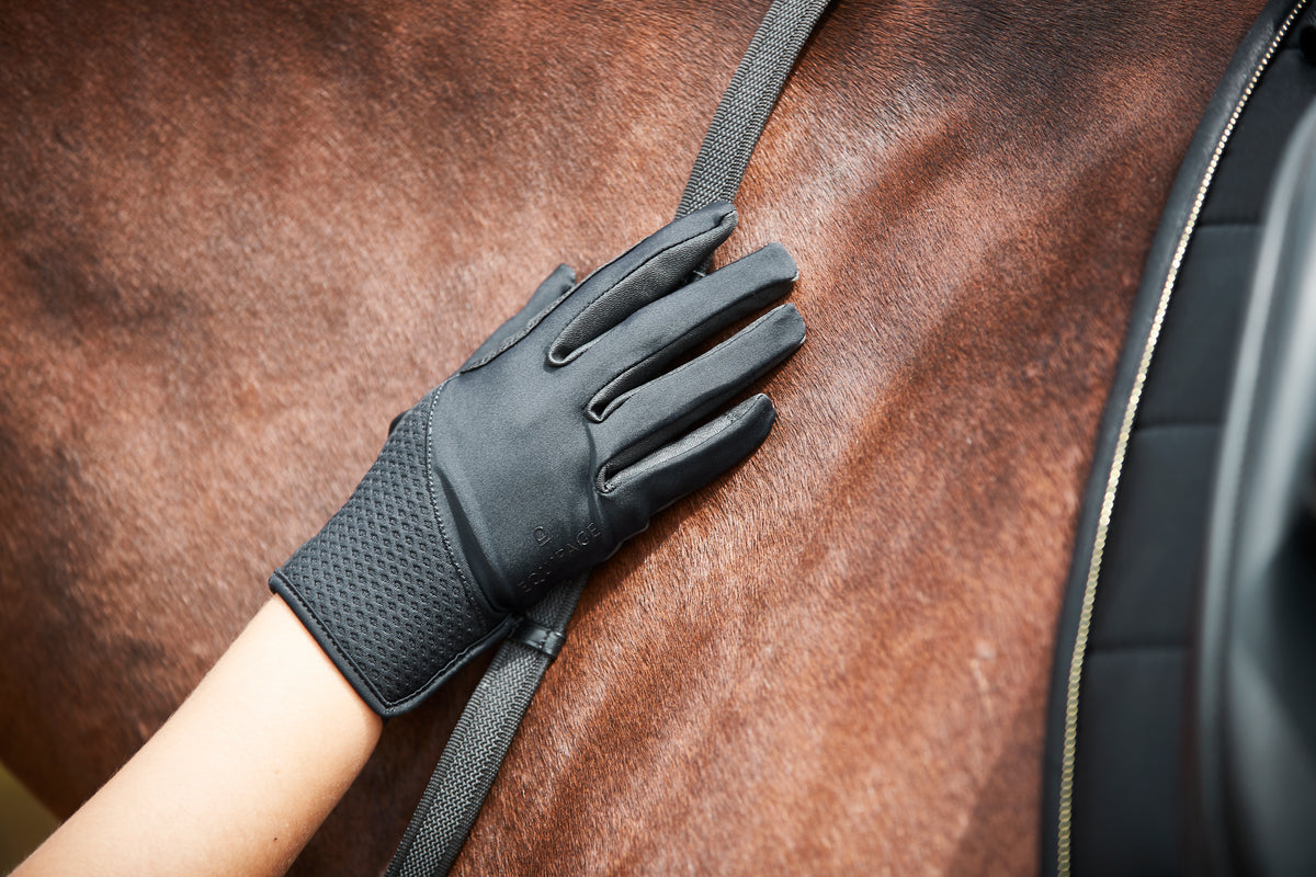 EQUIPAGE  KIRA Ridehandsker. Sort