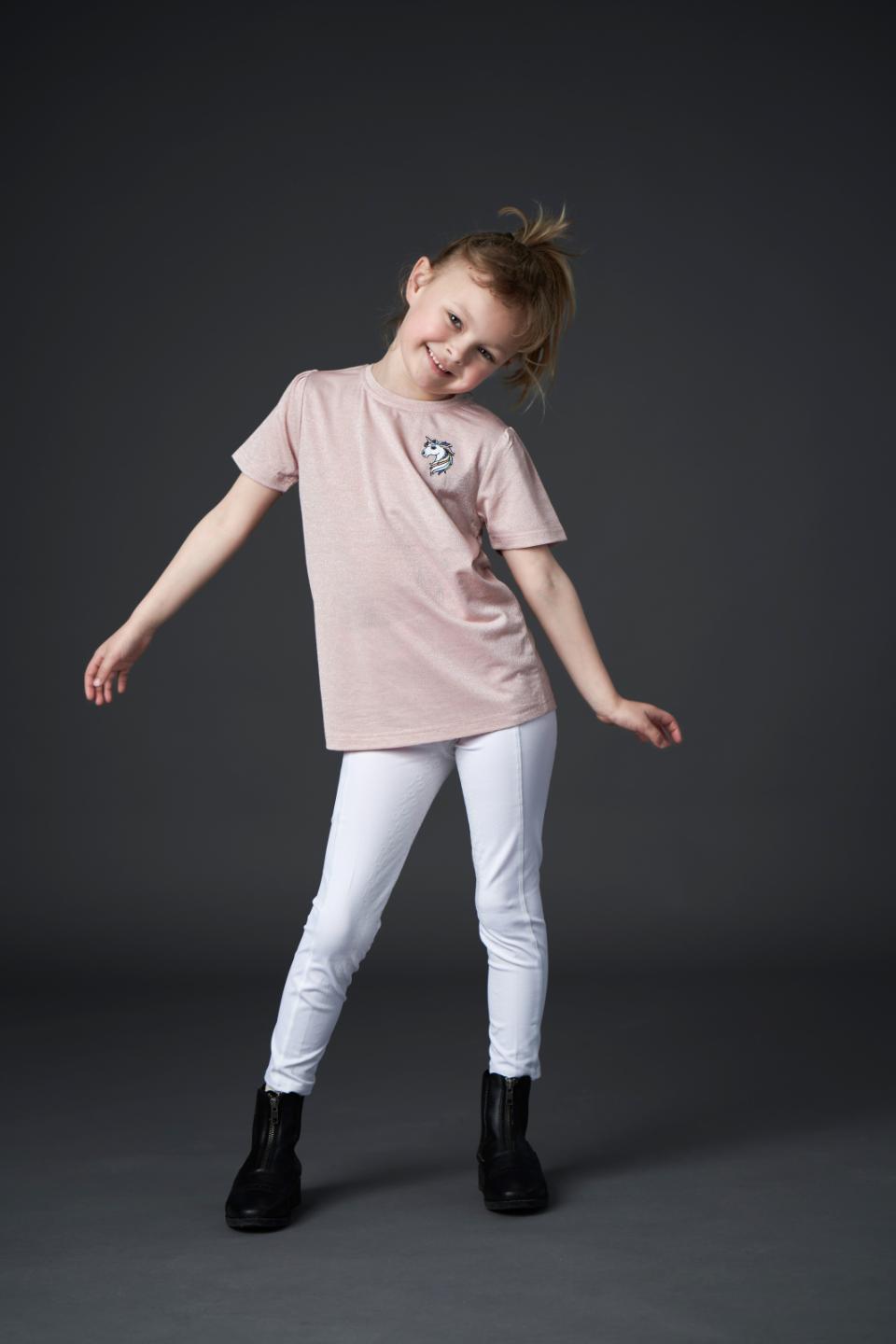 EQUIPAGE KIDS KARA Kortærmet T-shirt. Ballerina Pink
