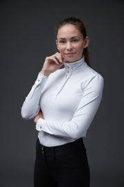 EQUIPAGE LESLEY Stævnebluse. Langærmet