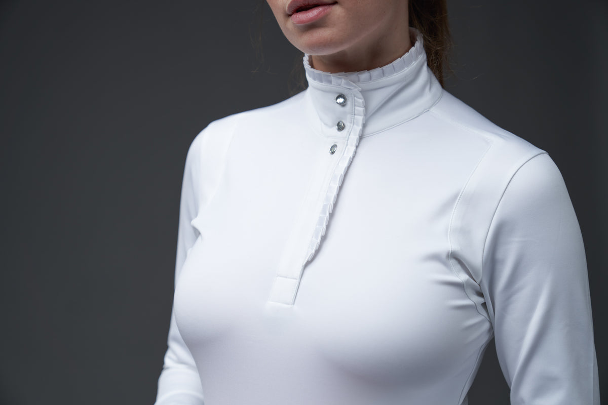 EQUIPAGE LESLEY Stævnebluse. Langærmet