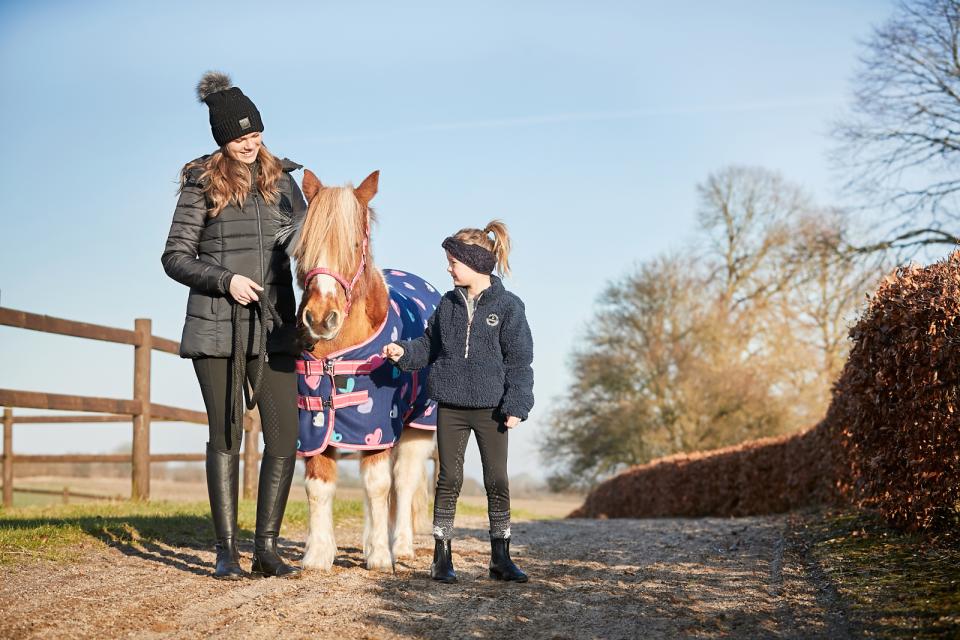 EQUIPAGE LEONI Ridebukser med fuld grip. Sort