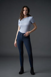 EQUIPAGE MARA Kortærmet T-shirt. Jacaranda Blue