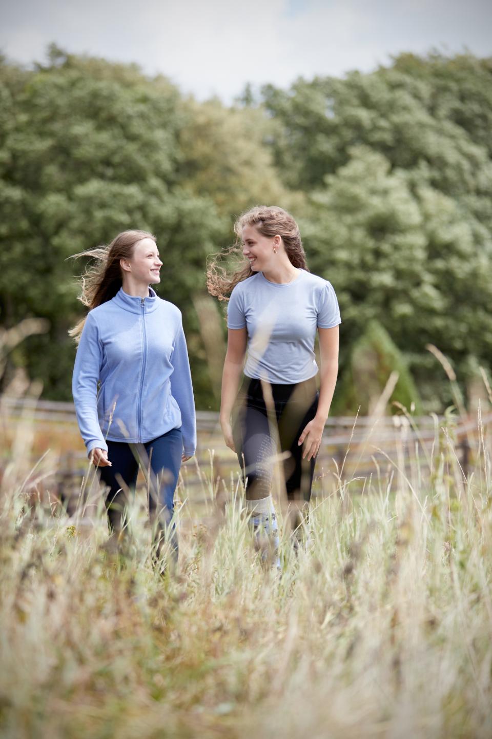 EQUIPAGE MARA Kortærmet T-shirt. Jacaranda Blue