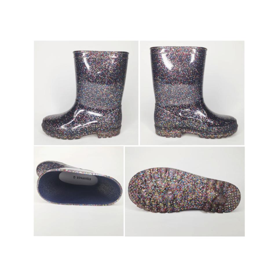 EQUIPAGE KIDS MILLIE Glitter gummistøvler. Navy