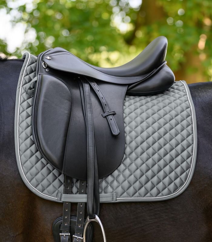 WALDHAUSEN FELIX GLAM Sadelunderlag. Chrome Grey