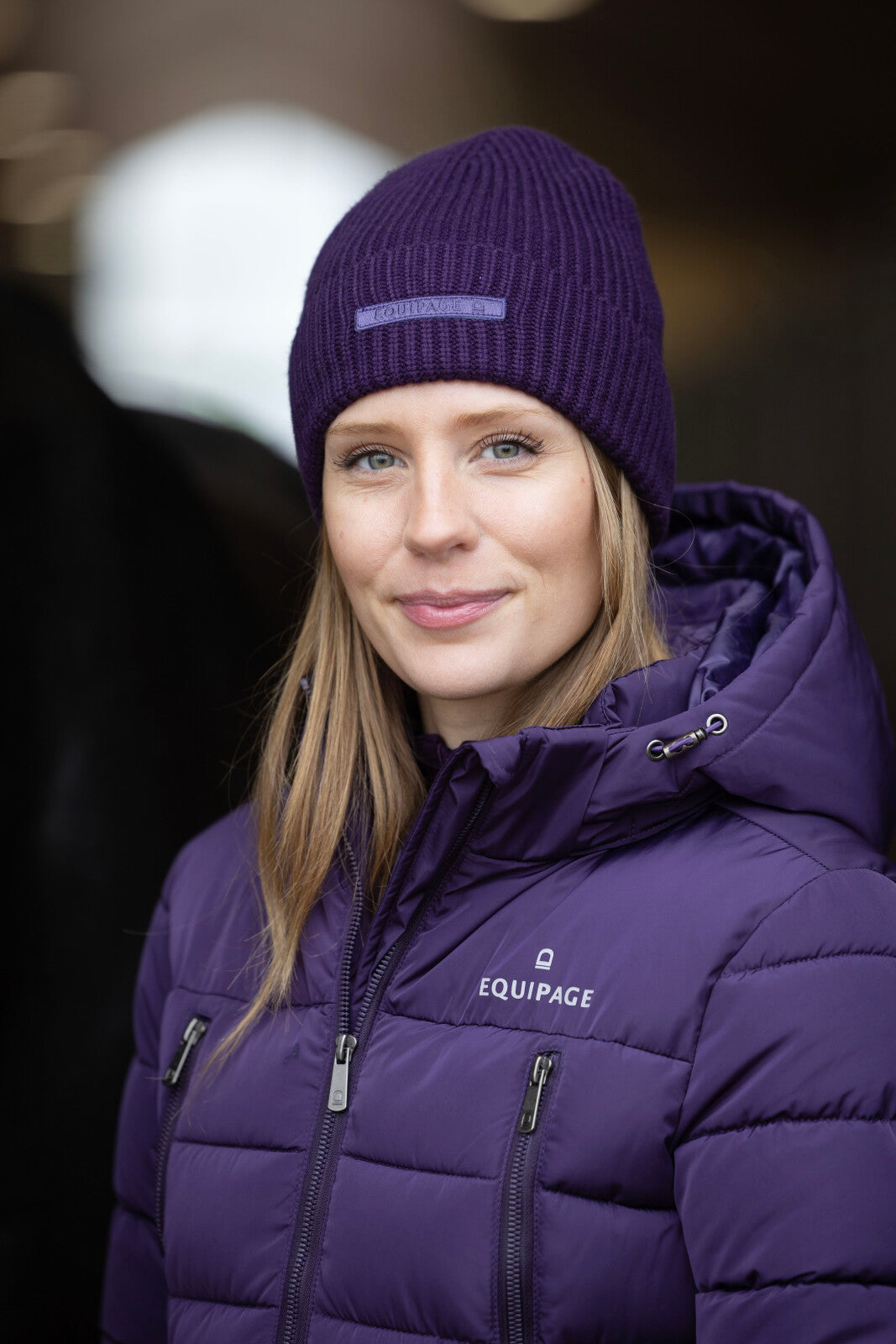 Equipage Candice 2.0 Lang Ridejakke - Purple Pennant