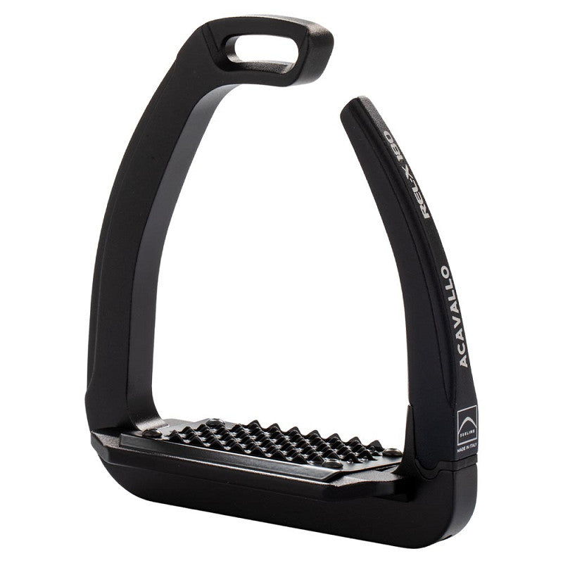 ACAVALLO REL-X 180 sikkerhedsstigbøjler. Total Black